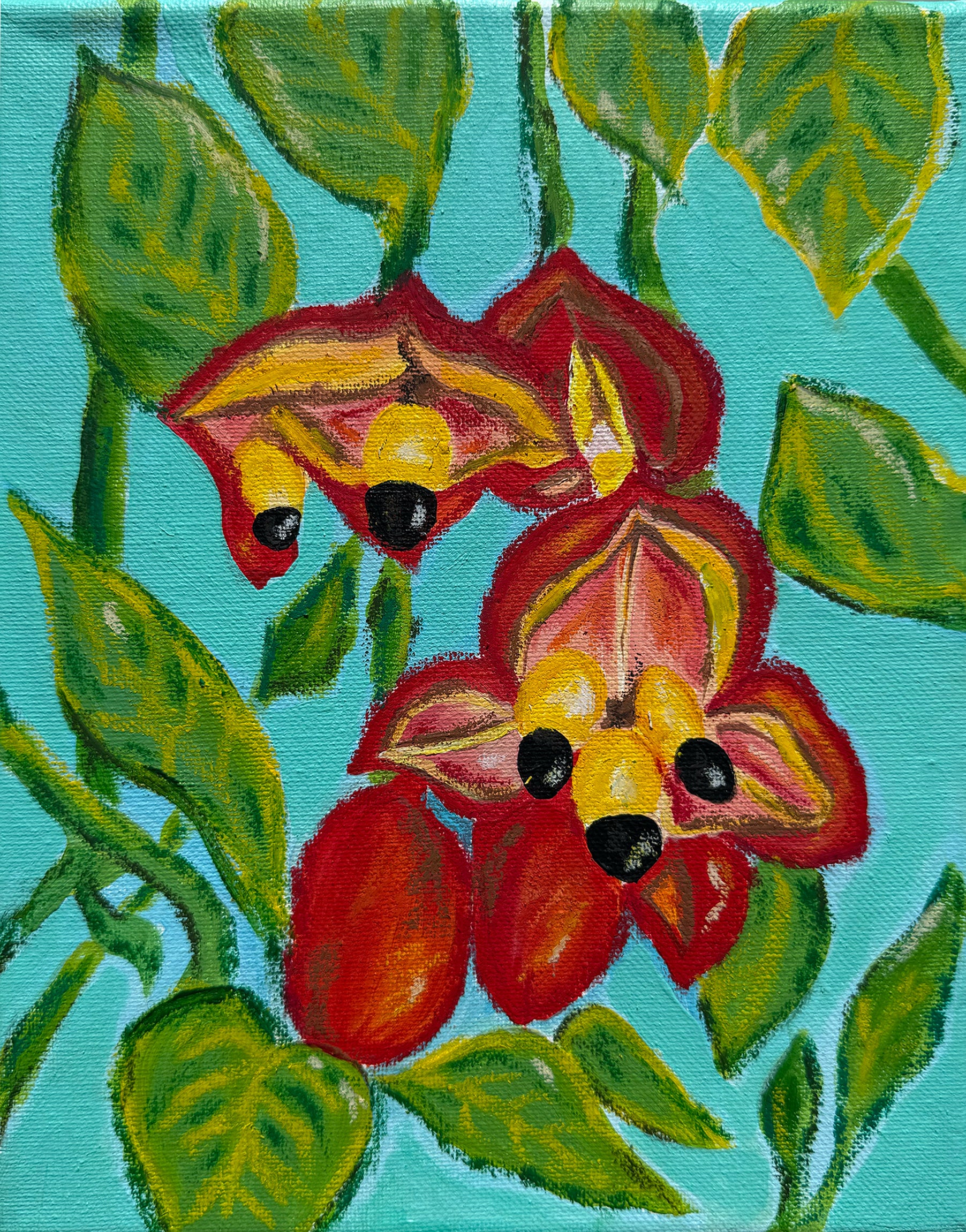 Painting of Banana and Flower